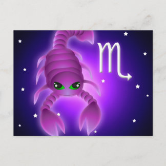 Postal Cute Scorpio Zodiac