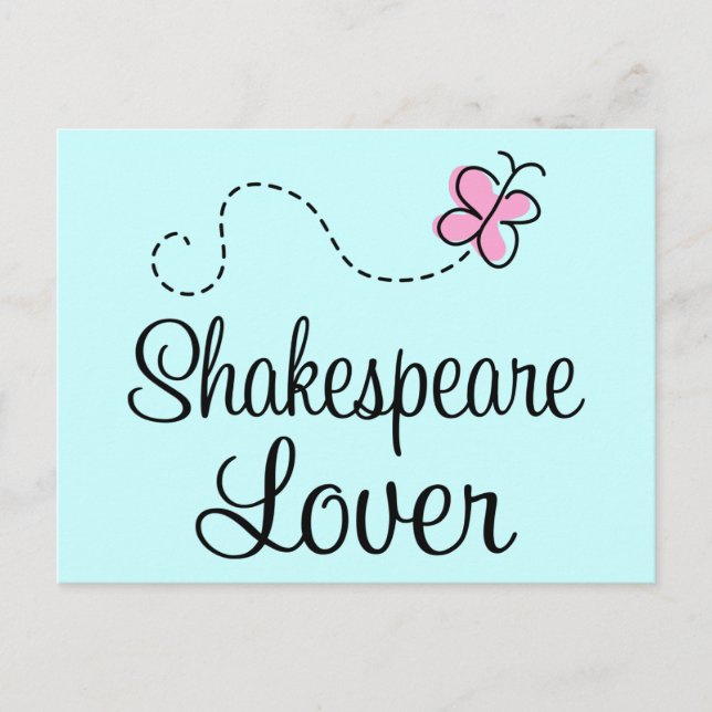 Postal Cute Shakespeare Lover (Anverso)