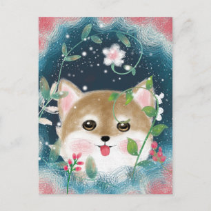 Postal Cute Shiba Inu Pup