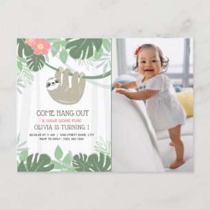 Postal Cute Slote Palm Tropical Sale Cumpleaños