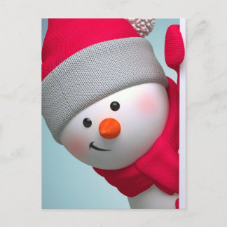 Postal Cute Snowman