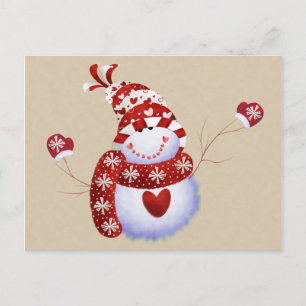 Postal Cute Snowman