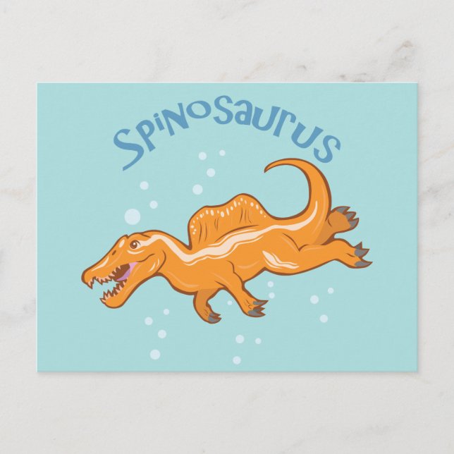 Postal Cute Spinosaurus (Anverso)