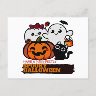 Postal Cute Spooky Halloween