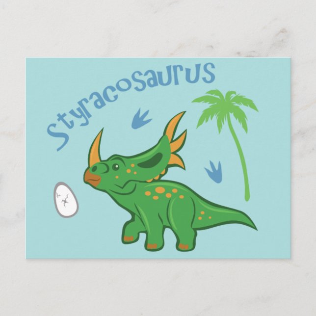 Postal Cute Styracosaurus (Anverso)