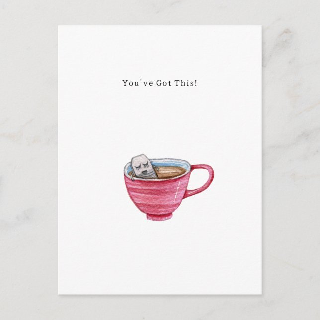 Postal Cute Support Encouragement You've Got This Card. (Anverso)