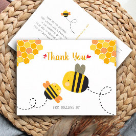 Postal Cute Sweet Bee Baby Shower Gracias Por Alargarte