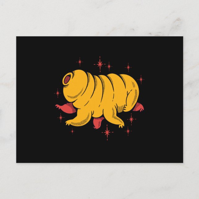 Postal Cute tardigrade (Anverso)