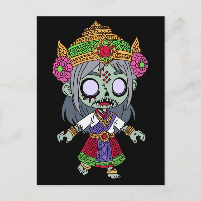 Postal Cute Thai Zombie (Anverso)