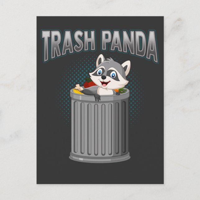 Postal Cute Trash Panda Cute Raccoon Animal Lover (Anverso)