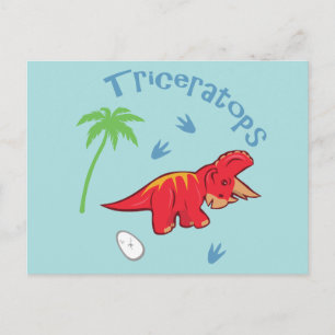 Postal Cute Triceratops