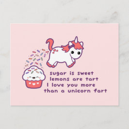 Postal Cute Unicorn Fart