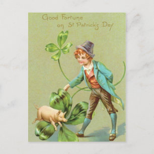 Postal Cute vintage Saint Patrick's Day