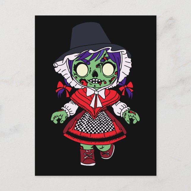 Postal Cute Welsh Zombie (Anverso)