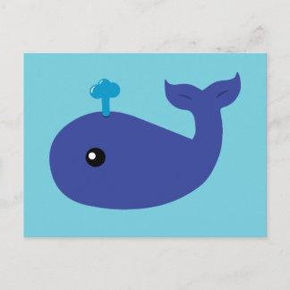 Postal Cute Whale