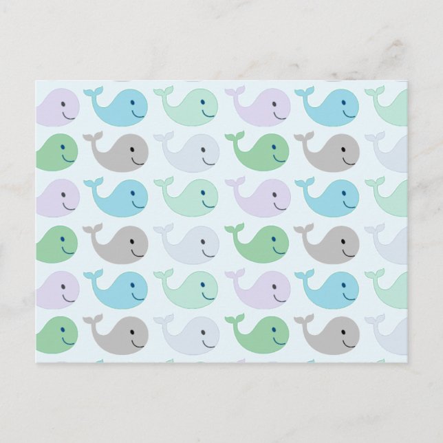 Postal Cute Whales (Anverso)