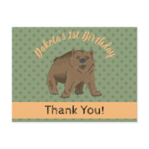 Cute Woodland Grizzly Bear Cub Gracias