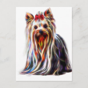 Postal Cute Yorkshire Yorkie Terrier