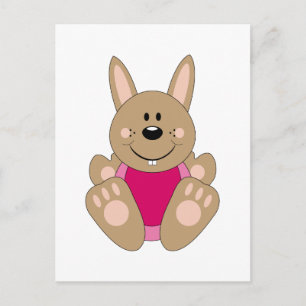 Postal Cutelyn Brown Baby Bunny