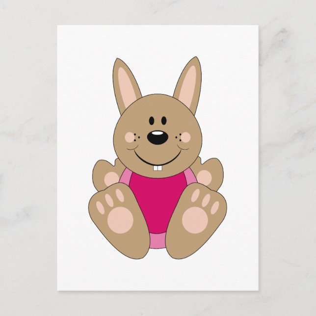 Postal Cutelyn Brown Baby Bunny (Anverso)
