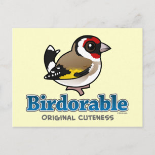 Postal Cuteness Original European Goldfinch