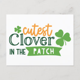 Postal Cutest Clover In The Patch Clover St. Patrick's