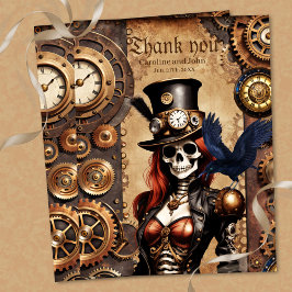 Postal Cutest Steampunk Skeleton
