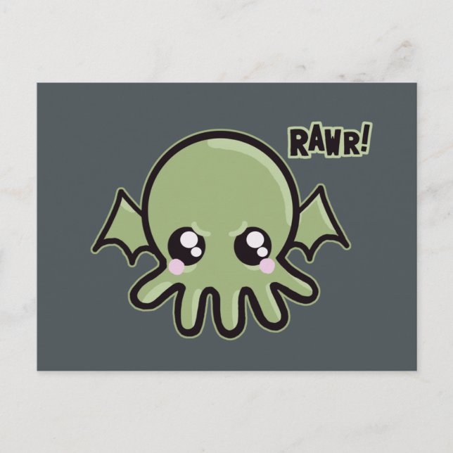 Postal Cutie Baby Cthulhu (Anverso)