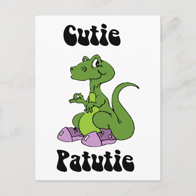 Postal Cutie Patutie Dino (Anverso)