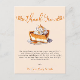 Postal Cutie Pie Baby Shower Gracias