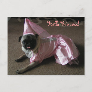 Postal Cutie Pug Princess