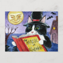 Cuto Cat Halloween Art Witch Magic