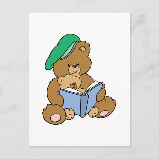 Postal Cuto de la historia Teddy Bear Design (Anverso)