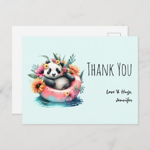 Postal Cuto Panda escalofriante en un metro interno Graci