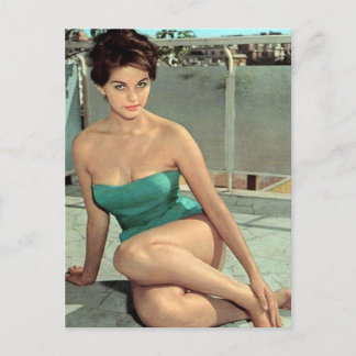 Postal Cuto Vintage Pin up Chica Swift Photo Postcard