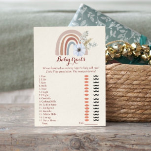 Postal Cuyos rasgos hacen mami baby ducha juegos