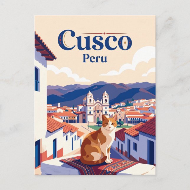 Postal Cuzco Perú (Anverso)