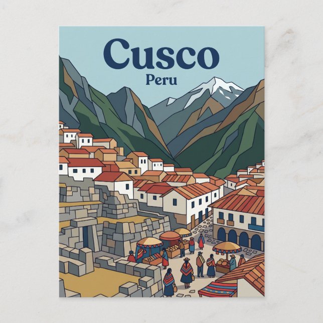 Postal Cuzco Perú (Anverso)