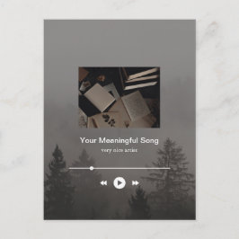 Postal Cuztomizable moody Music Player Aesthetic