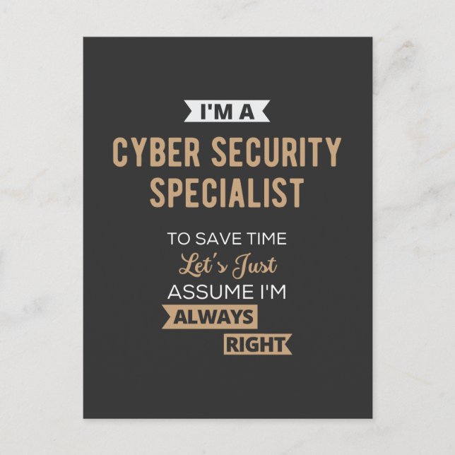 Postal Cyber Security Specialist (Anverso)