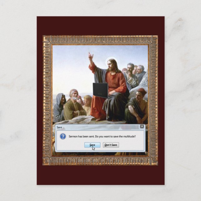 Postal Cyber Sermon Funny (Anverso)