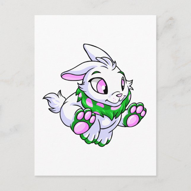 Postal Cybunny verde Carreras (Anverso)
