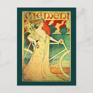 Postal Cycles Clément Vintage Bicycle Poster