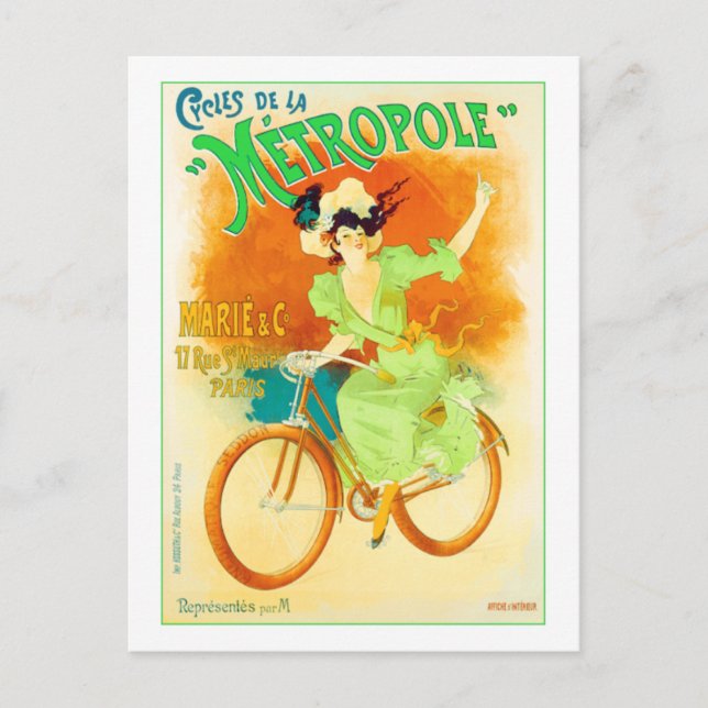 Postal Cycles de la Metropole (Anverso)