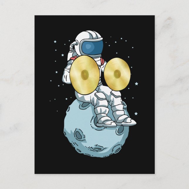 Postal Cymbals Gift Men Marching Band Music Cymbal (Anverso)