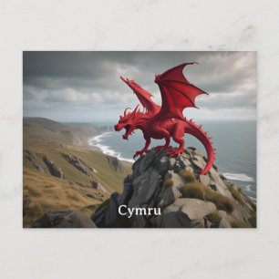 Postal Cymru Gales Dragon Rojo / Y Ddraig Goch
