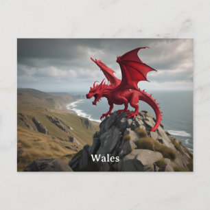 Postal Cymru Gales Dragon Rojo / Y Ddraig Goch