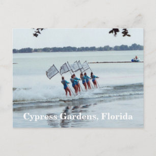 Postal Cypress Gardens Chicas de Florida WaterSkiing Post