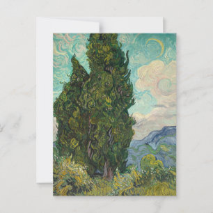 Postal Cypresses de van Gogh: