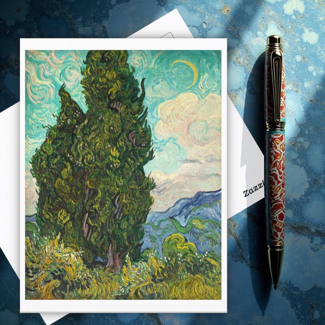 Postal Cypresses, Vincent van Gogh (Subido por el creador)